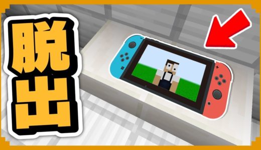 Switchの中に閉じ込められた！ゲームをクリアして脱出しろ！【マインクラフト】