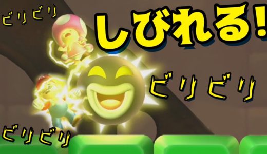 【ゲーム遊び】「ビリビリしびれるー！」#37 New スーパーマリオブラザーズ U デラックス【アナケナ&カルちゃん】New Super Mario Bros U Deluxe