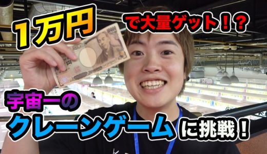 1万円で超大量ゲットなるか？【クレーンゲーム】