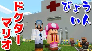 【ゲーム遊び】マイクラでドクターマリオ病院 ケガや病気にクッパも!?色々な患者さんを治してあげよう マインクラフト マリクラ【アナケナ&カルちゃん】Minecraft