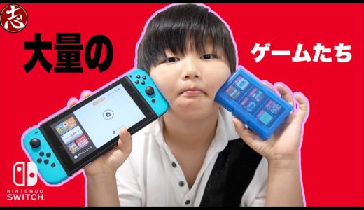 【ゲーム】こころくんが持っているニンテンドースイッチのカセット全部紹介してみた！【大量】