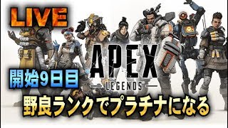 開始９日目【APEX】野良ランクでプラチナになーる　(PS4)