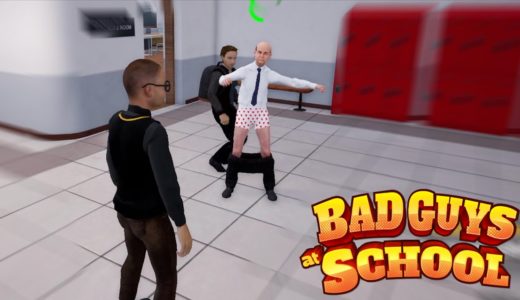 生徒と先生が暴れ回るよく分からないゲームを見つけたww【bad guys at school】