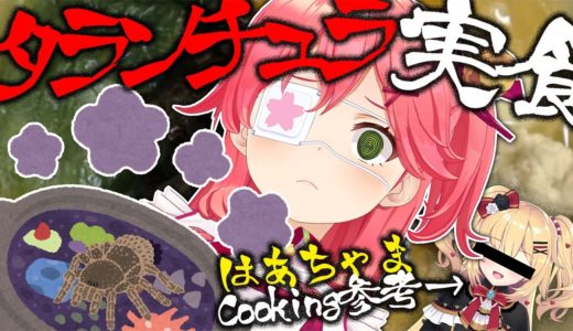 【罰ゲーム】はあちゃま発案タランチュラーメンを実食してみた【ホロライブ/さくらみこ】