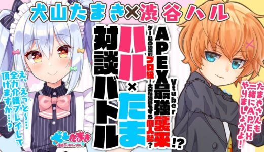 【渋谷ハル】APEX最強Vtuber襲来!?ゲームの腕前プロ級！大会運営もする個人勢？#ハルたま 対談バトル!!【犬山たまき】【#犬山たまき／のりプロ所属】