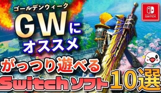 【Switch】連休にガッツリ遊べるゲーム10選！