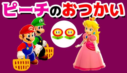 【ゲーム遊び】ピーチ姫のおつかい スーパーマリオ3Dワールド【アナケナ＆ママケナ】Super Mario 3D World