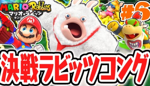 クッパJr.の手下なの!?ドンキーコングがラビッツに!!めちゃくちゃ実況Part6【マリオ＋ラビッツ キングダムバトル】