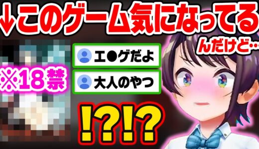 メッチャやりたかったゲームが”エ○ゲ”だった時のスバルの反応w【ホロライブ 切り抜き/大空スバル】