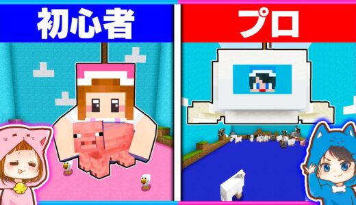 初心者とプロが作る『クレーンゲーム』の違い！【 男女クラフト 】【 マイクラ / Minecraft 】#Shorts