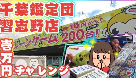 クレーンゲーム【もってきーな】１万円でどれだけ獲れるでしょうか？？（千葉鑑定団湾岸習志野店）