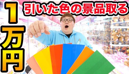 クレーンゲーム1万円で引いた色の景品しか取れなかったら一体何個取ることが出来るのか?!