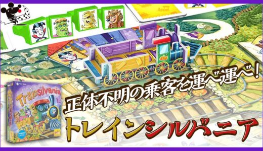 【正体不明の乗客】ボードゲーム『トレインシルバニア』かんたん紹介【目的地へ運べ】