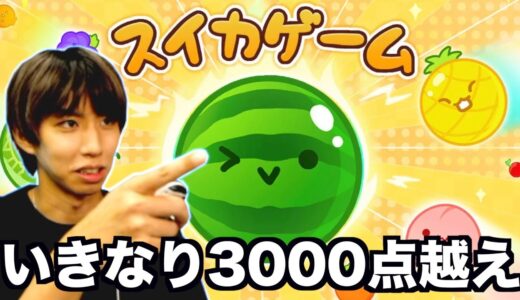 【大人気】スイカゲーム初めてやったらいきなり3000点超えたwwwww