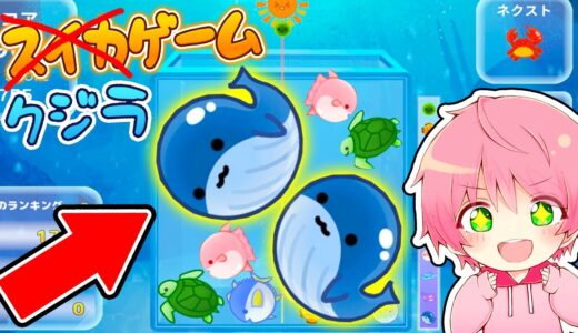 まさかのパクリ『クジラゲーム』が神ゲーすぎる！🍉🐟【 スイカゲーム 】