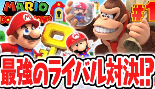 マリドン史上最高傑作が神リメイク!!最強のライバルが欲しいのはミニマリオ!?リメイク版で最速実況Part1【マリオvs.ドンキーコング】